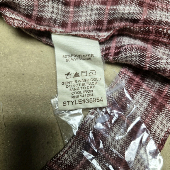 Hem & Thread Plaid Ruffle Mini Dress Western Prairie Tie Waist Small NWT Country - Picture 6 of 7